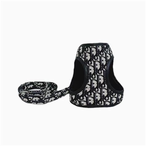 dior dog bowl|Dior dog harness.